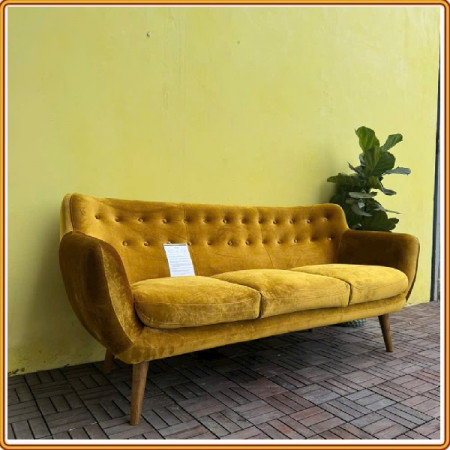 225293 Remark Sofa : Ghế Sofa Băng - Màu Vàng Nhung